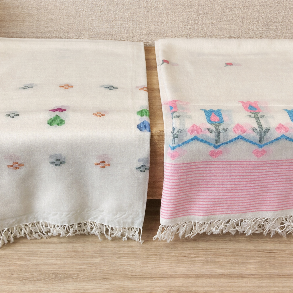 Pure Wool Handmade Embroidered Islampuri Shawl for Women