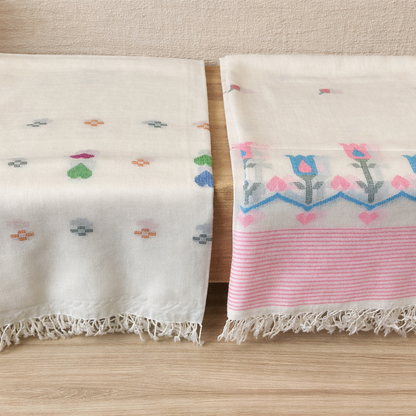 Pure Wool Handmade Embroidered Islampuri Shawl for Women