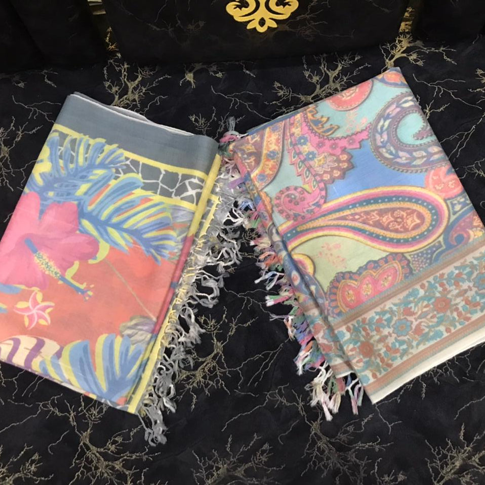 Printed Islampuri Staller for Ladies – 100% Pure Handmade